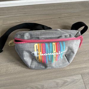 Champion Waist Belt Bag‎ Fanny Pack Adjustable Pink Gray Grey